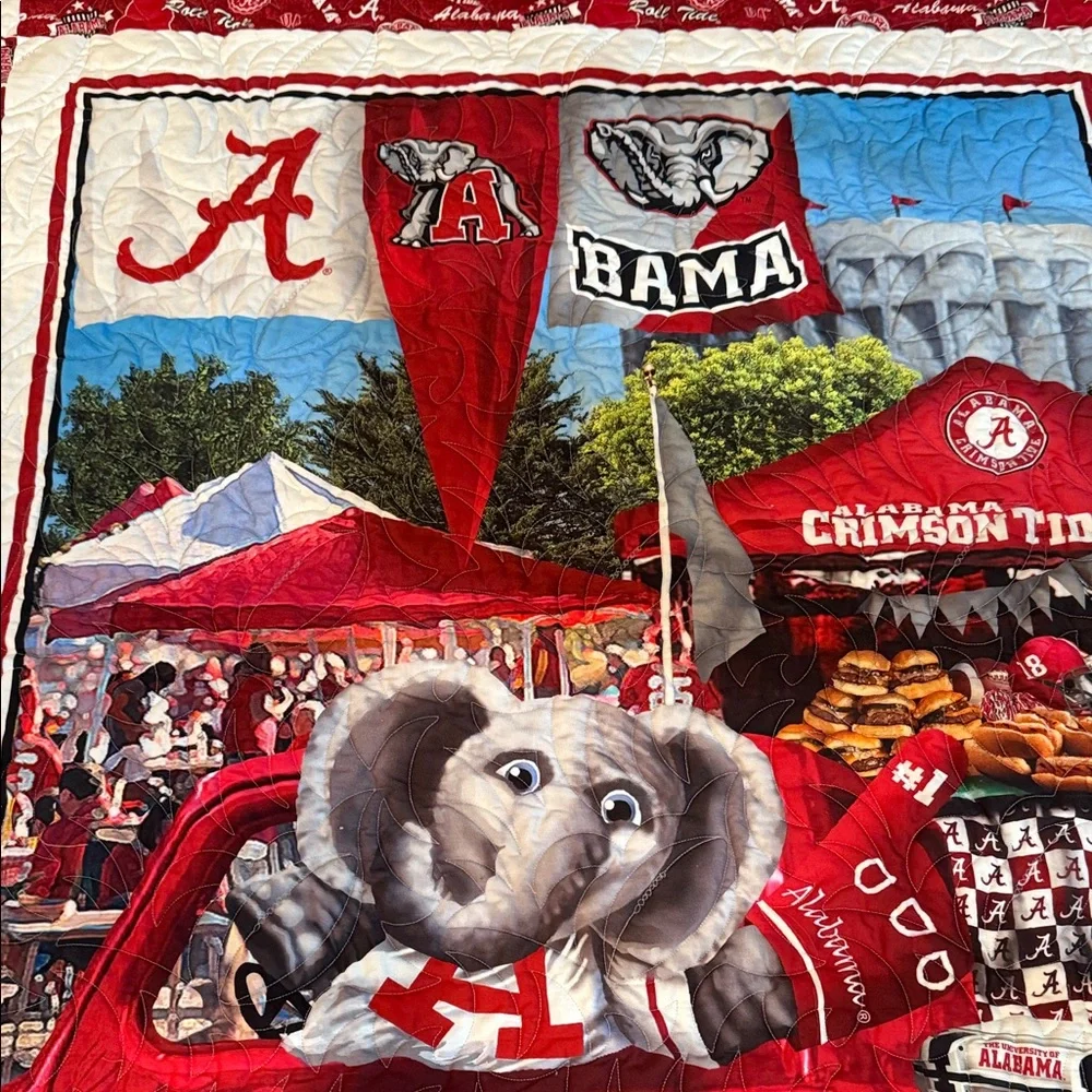 🏈🐘❤️Alabama Crimson Tide Quilt🏈🐘❤️
